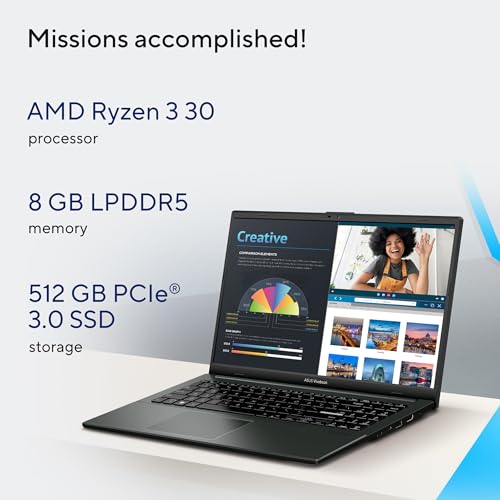 ASUS Vivobook Go 15 AMD Ryzen 3 Quad Core 30 8GB 512GB SSD Price in India - Image 2