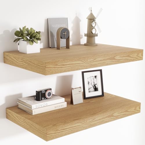 Heimlove 24 x 12 Inch Deep Floating Shelves Wall Mounted