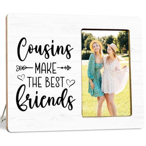 LNGORUS Cousin Gifts Picture Frame Cousins Make the Best Friends Gifts Picture Frame
