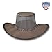 Barmah Hats Wide Brim Canvas Cooler Hat 1087 (XXLarge, Brown)