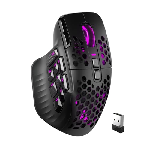 SOLAKAKA SM809 Pro MMO Gaming Mouse with 9 Side Buttons,24000 DPI RGB Mouse for Gamer,16 Programmable Macros MMO Mouse,Black by SOLAKAKA - Used condition - US$43.57