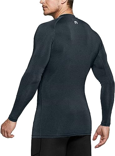 Image of NINQ Men's 1 Or 3 Pack Compression Shirts Long Sleeve, Base-Layer Quick Dry Workout T Shirts Sports,Gym, Running T-Shirt