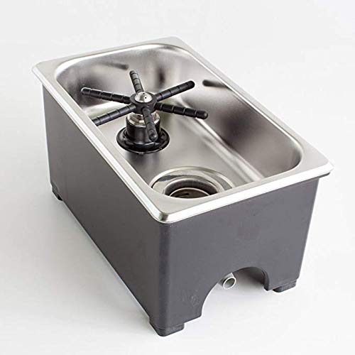 Espresso Parts EPPRCT6102 Counter Top Glass Rinser, 6X10X2, Stainless