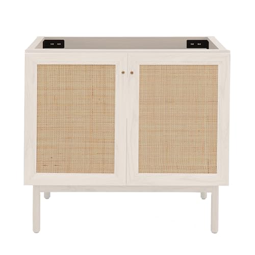 Image of Classe 36 inch Bathroom Vanity in White Oak- Cabinet Bath Sink Cabinet Sink Included