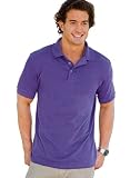 Hanes Men's 7 oz Stedman Cotton Pique Polo, L-Purple