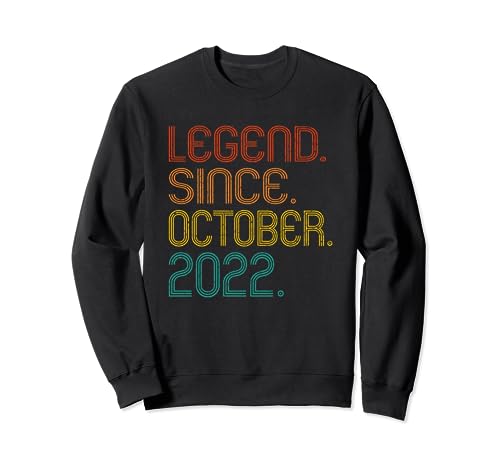Legend Since October 2022 Years Old Birthday 2022 Men Women Sudadera