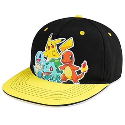 Pokémon Gorras Beisbol Snapback, Gorro Pescador Niño, Sombrero Playa, Bucket Hat, Gorros de Pescador para Niños Pikachu Merchandising Oficial (Negro/Amarillo) | Ya disponible en tu tienda friki favorita! En mundofriki.es!