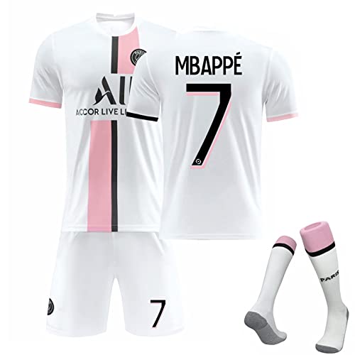 ERYUE 22 Paris Saint-Germain Jersey Set Away Camiseta De Manga Corta Conjunto De Pantalones Cortos Adulto Niños Camiseta De Fútbol para Adultos Cover