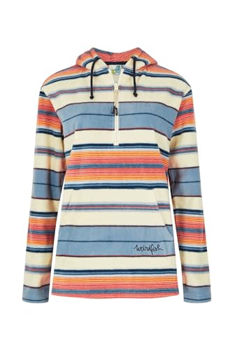 Weird Fish Lana 1/4 Zip Microfleece Hoodie Ecru Size 16. (Jumper/Sweater/Fleece)