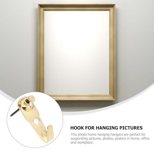 Image of Generic 30sets Heavy Duty Picture Hangers Copper Nails Sturdy Wall Hooks for Photo Frames Easy to Use Small Wall Hooks for Home Decoration and Artwork Display