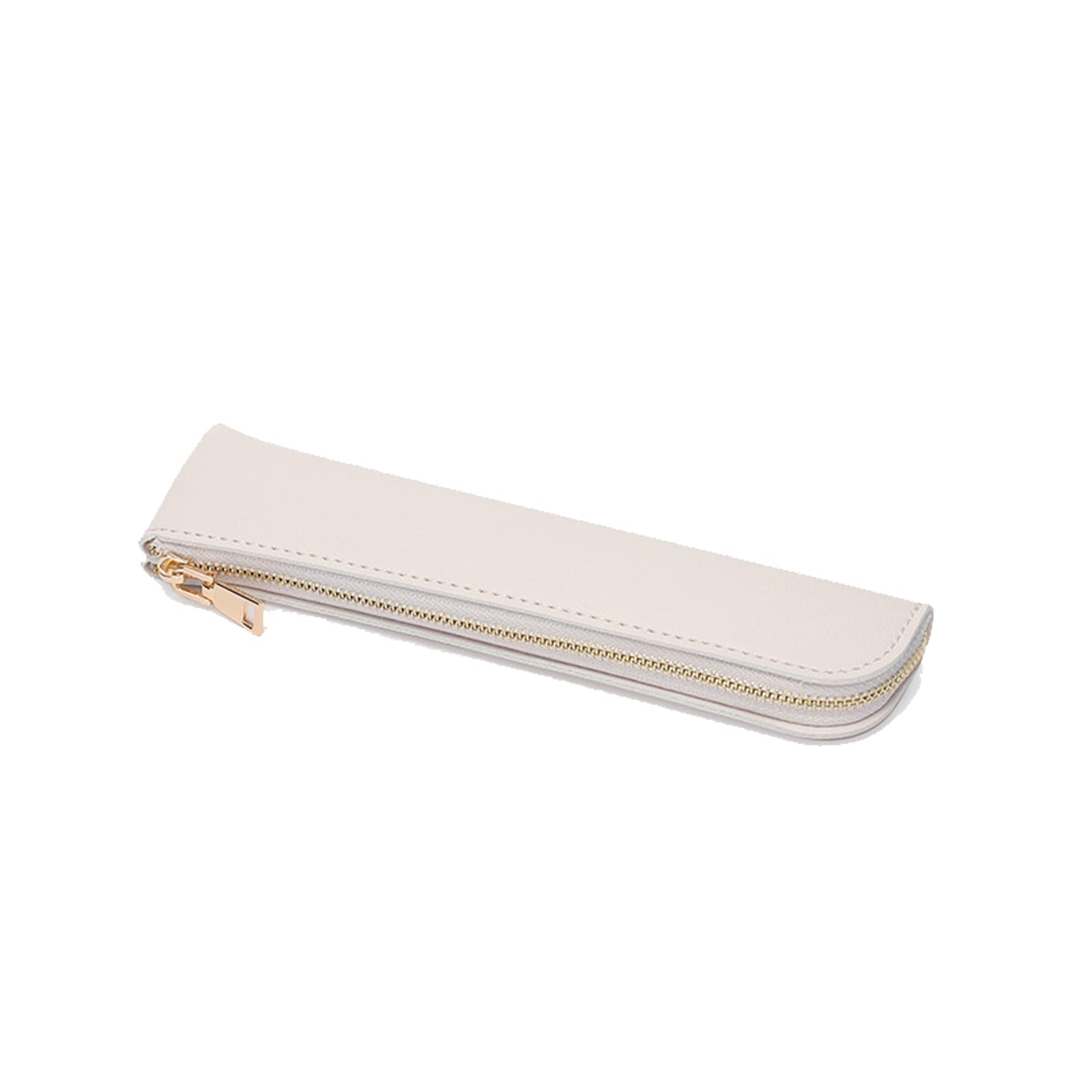 Rbrmhm Women's W Pu Leather Pen Sleeve Exquisite Pen Pocket Small Pen Pocket 7.8''X1.8'' Zippered Pen For Business Omen Men