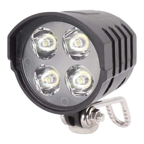 Bikes Headlight, 12W Rechargeable Bikes Light Set High Brightness LED Front Light with Horn Electric Bikes Headlight Night Riding Part for Road Mountain Bikes Cycling