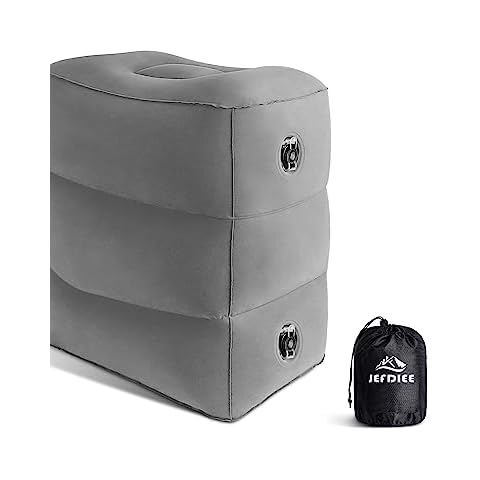 JefDiee Elevate Your Comfort Level Anywhere with Our Grey Leg Rest Pillow - Perfect for Home and Office Use-grey-as15 Cover