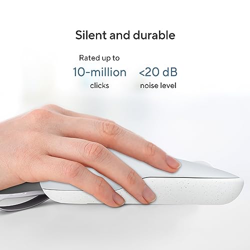 Image of ASUS Marshmallow Md100 USB Mouse, Silent Button, Up to 1600 Dpi, Dual-Mode Connection, (Grey)