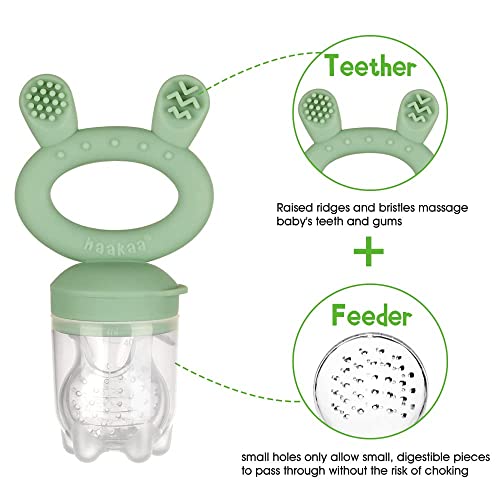 image for Haakaa Baby Fresh Food and Fruit Feeder | Pacifier | Breastmilk Popsic