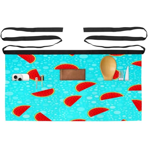 Tablier court de chef multicolore avec poches pour restaurant et bar - 2