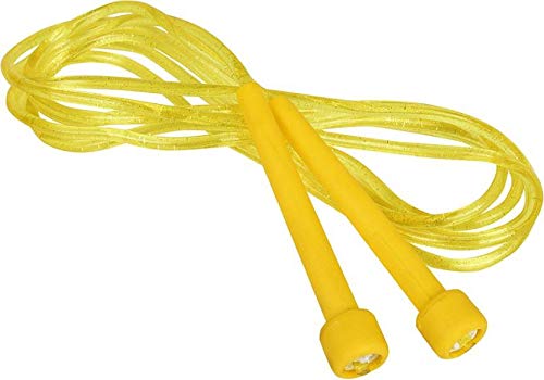 FOOTFIX Gym Indoor Outdoor Fitness Yellow Speed Skipping Rope