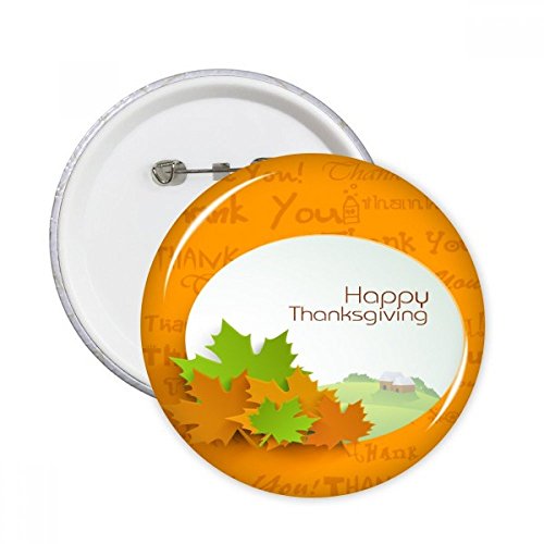 Badge rond Thanksgiving Heureux Day lot de 5 pièces idée cadeau originale taille L