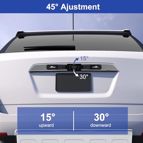 Image of Docooler Backup Camera, Rear View Camera with 7-inch IPS Monitor, AHD Night Vision Backup Camera, 150 Wide-Angle, DIY Adjustable Guide Lines, IP68 Waterproof Reverse Camera for Car, Truck, RV, SUV