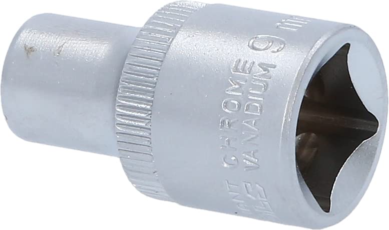 BRILLIANT TOOLS 1/2" Zwölfkant-Stecknuss 8 Mm – Kurz, Chrom-Vanadium-Stahl