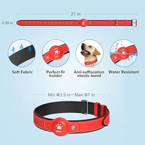   Modus-GPS-Tracker-for-Dogs-2-in-1-Pet-Tracking-Smart-Collar-Only-iOS-Real-time-Location-Soft-and-Comfortable-PU-Dog-Collar-GPS-TrackerNo-Monthly-Fee-Tracking-Tag-for-Your-PuppyLocator-Included