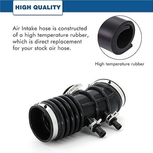Air Intake Hose Compatible with 1999-2004 Nissan Frontier and 2000-2004 Nissan Xterra V6 3.3L- Intake Filter Tube Replaces # 16578-4S100 - Air Intake Duct Tube Boot