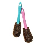 Okazaki Palm Shoes Brush - Kamenoko Tawashi Scrubber, 2 Count | Natural Fibers, Dirt Remover, Sneaker Wash