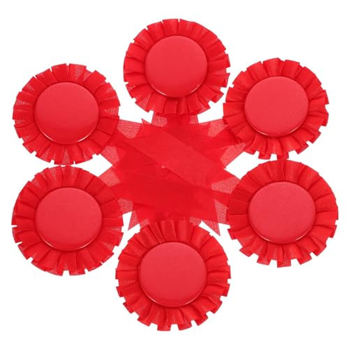 Badges vierges à personnaliser Healeved avec ruban rouge pour vos événements caritatifs