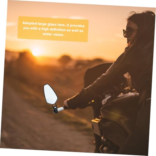Espejos retrovisores para moto Hohopeti con cristales HD antirreflejos fáciles de instalar 5