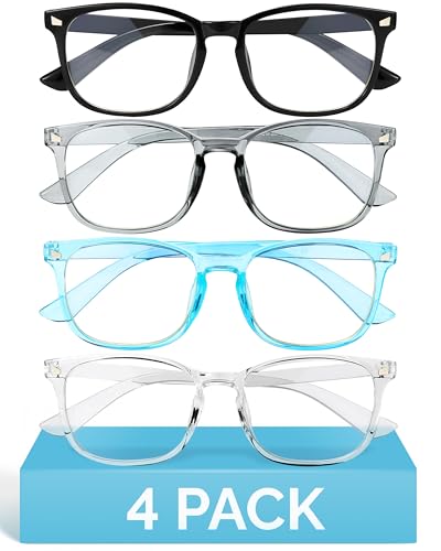 Image of MIGSIR Blue Light Blocking Glasses for Computer Gaming, Fashion Fake Helps Reduce Screen Fatigue Eyeglasses for Women Men