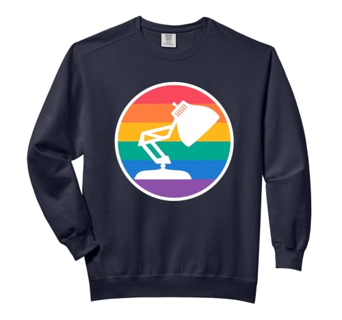 Disney Pixar Collection Luxo Jr. Rainbow Portrait Comfort Colors Adult Sweatshirt