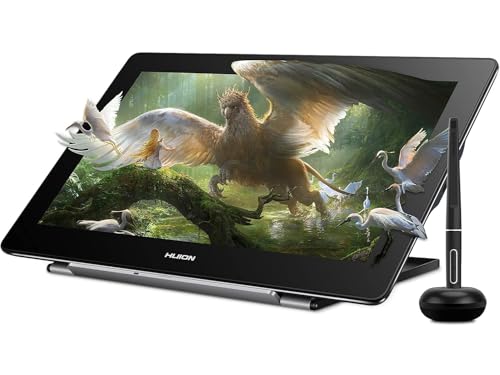 HUION Kamvas Pro 16(4K) UHD Graphic Tablet with Screen, 15.6-inch Monitor Full-Laminated Anti-Glare, Tilt Function 8192 Battery-Free Stylus PW517 for PC, Mac, Android