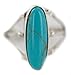 .925 Sterling Silver Navajo Certified Authentic Handmade Natural Turquoise Native American Ring Size 5 1/2