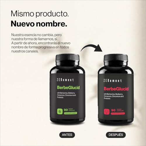 Miniatura 6 de BerbeGlucid - Para Metabolizar el Exceso de Glucosa y Carbohidratos - Berberina, Morera, Canela, Cromo y Probiótico - 90 Cápsulas Veganas, Sin Aditivos, Sin Gluten, Sin GMO