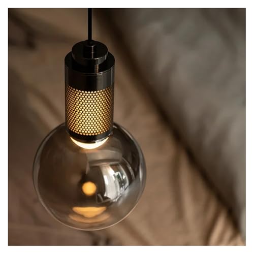 Lustre Luoxia en verre de luxe à une tête, suspension pour bureau élégant