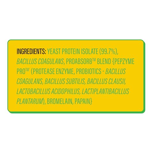 Image of Yogabar Fermented Yeast Protein Powder|31g Protein|Complete Protein Supplement|High Absorption, No Bloating, Gut Friendly|Unflavoured|PDCASS 1|500g