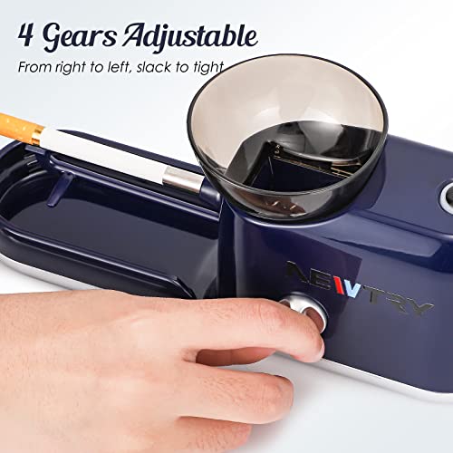 NEWTRY Cigarettes Rolling Machine, Electric Tobacco Rollers with 4 Gears Adjustable, 1 Stirring Rod, 1 Brush(0.31’’)