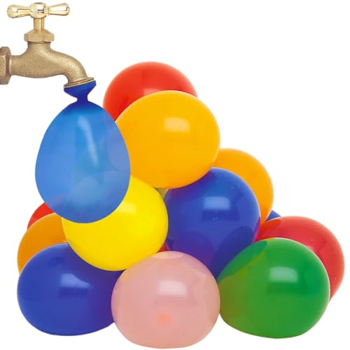 Unique - Assorted Water Bomb Balloons, 144-Pack - Easy-to-Fill & Durable Latex Balloons, Perfect for Summer Parties & Outdoor Fun