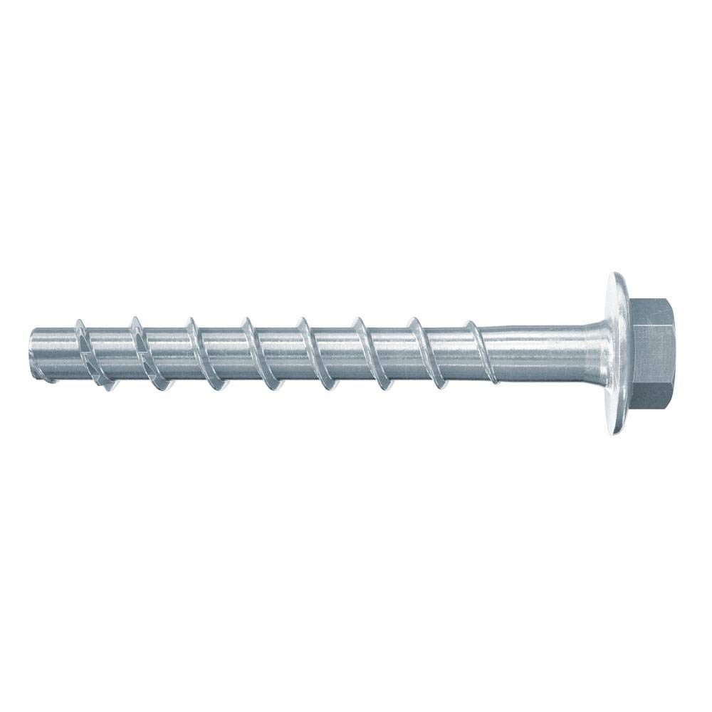 Fischer UltraCut FBS II 6 x 40/5 US, Powerful Concrete Screw (100 Pieces), Hexagonal Screw for Fixing in Sanitary, Heating and air Conditioning Areas