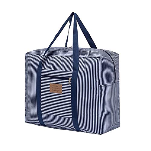 Foldable Travel Bag Tote Lightweight Waterproof Duffel Bag Carry Storage Luggage Portable Folding Bag by VAQM (Foldable Travel Bag for Blue 1)