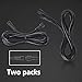 MICTUNING 10FT 5Pin Extension Wire Cable Cord for C1 C2 Q1 RGBW Series LED Rock Lights V1 Wheel Ring Lights (2 Pack)