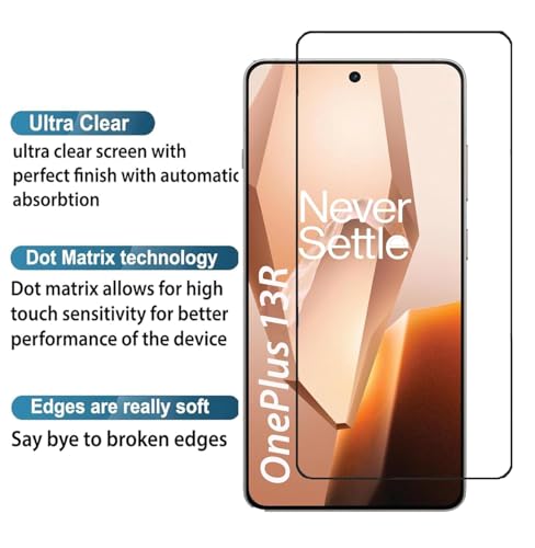 Image of ZARALA UV Tempered Glass Screen Protector Compatible for OnePlus 13R | Front And Back Screen Guard With camera lens protector