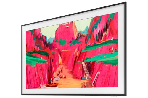 Samsung The Frame LS03 4K QLED Fernseher 2024 and 2025, Modern Frame Design, NQ4 AI Gen2 Prozessor, Art Mode, Artful Picture Quality, One Connect Kabel, Samsung Vision AI Smart TV (2025, 85 Zoll)