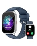 RUIMEN Smart Watch Answer Dial Call,Smart Watches for Women Men 1.85"HD Screen Fitness watch with SpO2 Heart Rate Sleep Monitor Step Counter Waterproof 100+ Sports Mode for Android iOS (2 Bands)