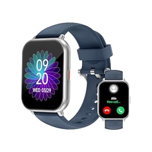 RUIMEN Smartwatch mit Telefonfunktion,Smartwatch für Damen Herren HD-Touch Screen Fitnessuhr mit SpO2-Überwachung Pulsuhr Schlafmonitor Schrittzähler Uhr Multi Trainingsmodi für Android iOS