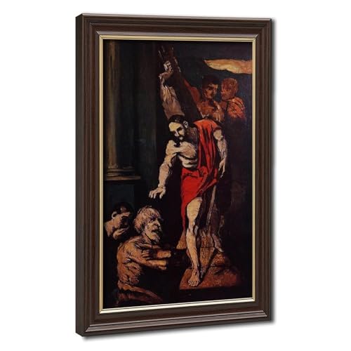 Christ in Limbo Cézanne impression toile décoration murale salon cadre suspendu