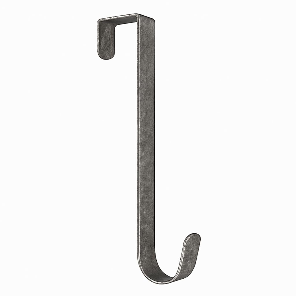 Floralcraft 13" Wreath Hook - Graphite Grey Wreath Door Hanging Hook Hanger for Christmas Wreaths