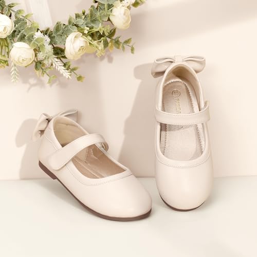 Image of PANDANINJIA Toddler Dress Shoes Flower Girls Ballet Flats