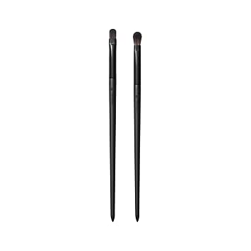 Morphe Vegan Bold Eyeshadow Brush Crease Duo - Vegan Makeup Brushes for Powder, Cream & Liquid Formulas - Cutting-Edge Synthetic Bristles - Includes V206 & V300 2 Count