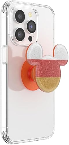 Miniatura 2 de POPSOCKETS Agarre para teléfono con soporte expandible, PopSockets para teléfono, Disney, pendiente de maíz con purpurina de Mickey